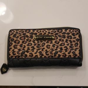 Betsey Johnson Cheetah Quilted Wallet